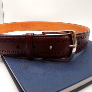 Gorgeous Allen Edmonds Manistee Dress Belt Brown(74035)